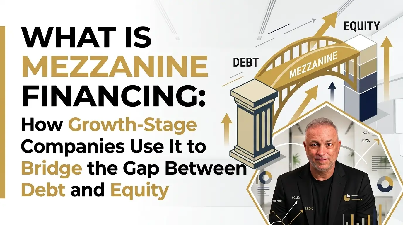 What Is Mezzanine Financing Bridging the Gap Between Debt and Equity An illustration of mezzanine financing bridging the gap between debt and equity.