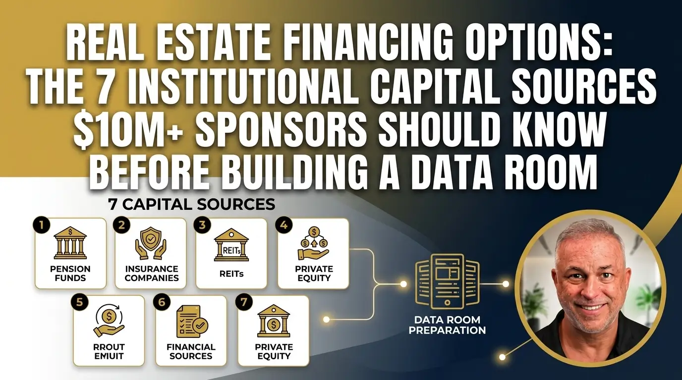 7 Institutional Capital Sources for Real Estate Financing Institutional capital sources and data room prep for $10M+ sponsors.