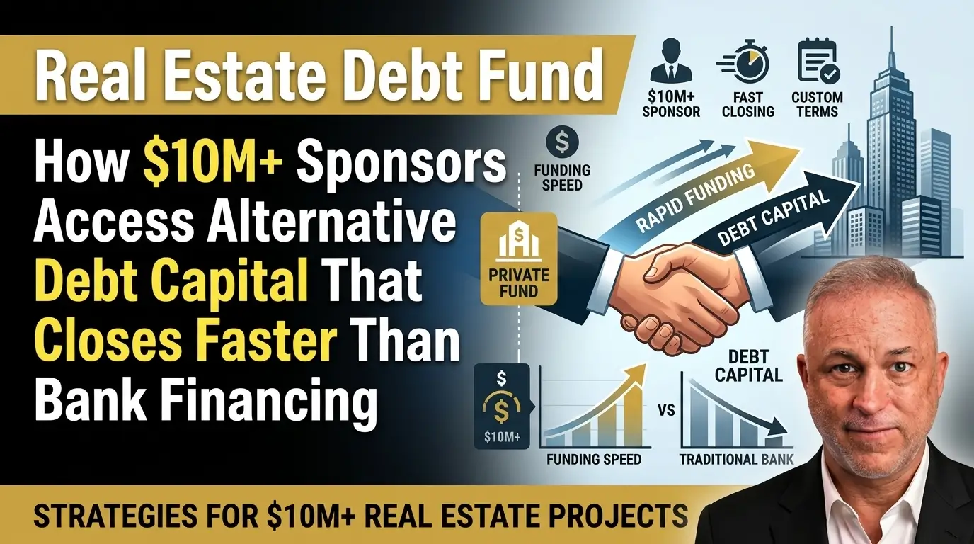Real Estate Debt Fund: Accessing Fast Capital for $10M+ Projects Real estate debt funds vs. bank financing for fast $10M+ project funding.