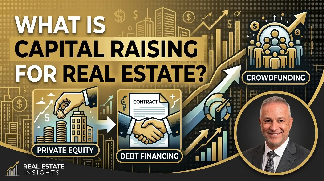 What Is Capital Raising for Real Estate? An explanation of real estate capital raising, highlighting private equity, debt financing, and crowdfunding.