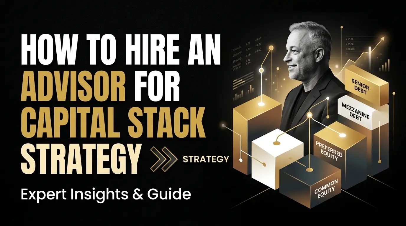 How to Hire an Advisor for Capital Stack Strategy Expert Insights & Guide Expert guide on hiring an advisor for capital stack strategy, featuring the layers of senior debt, mezzanine, and equity.