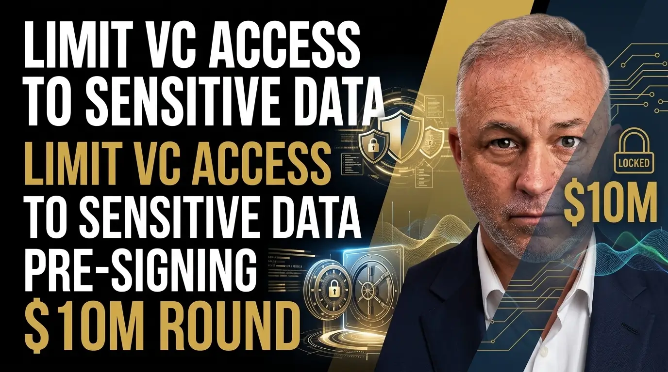 Limiting Venture Capital access to sensitive data pre-signing for a $10M round.