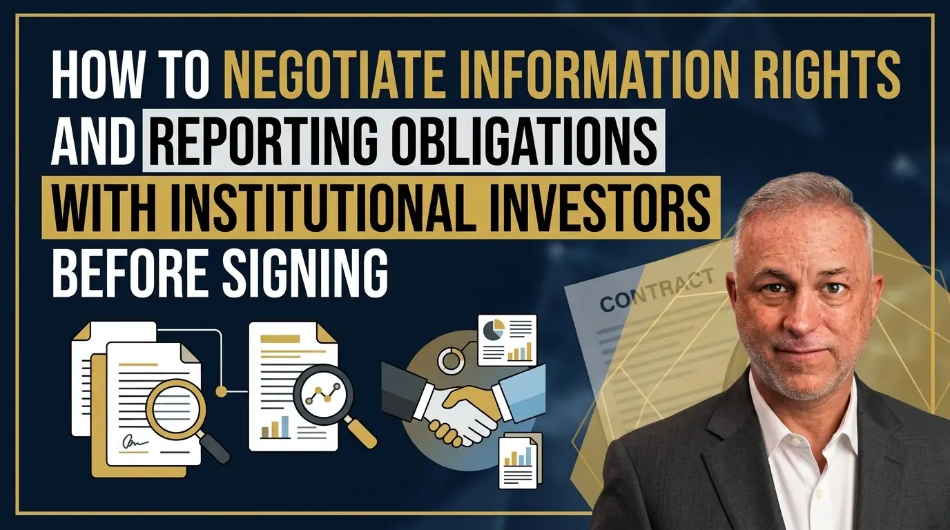 Negotiating Information Rights with Institutional Investors Strategies for negotiating information rights and reporting duties with investors.