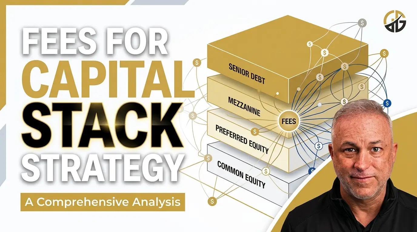 Analysis of fees associated with capital stack layers from debt to equity.