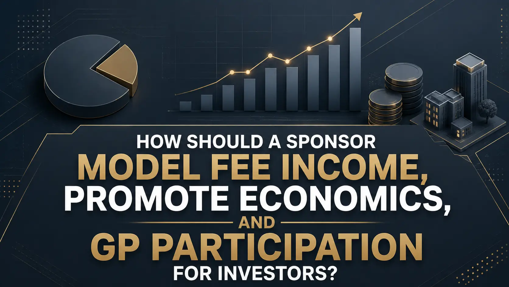 Real estate sponsor fee income, economics, and GP participation model for institutional investors