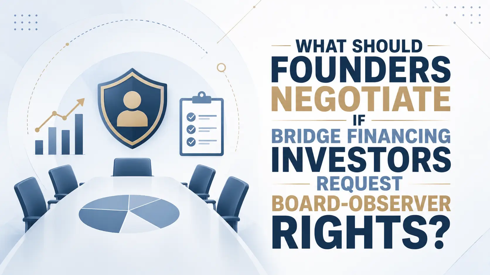 Founders negotiating board-observer rights requested by bridge financing investors