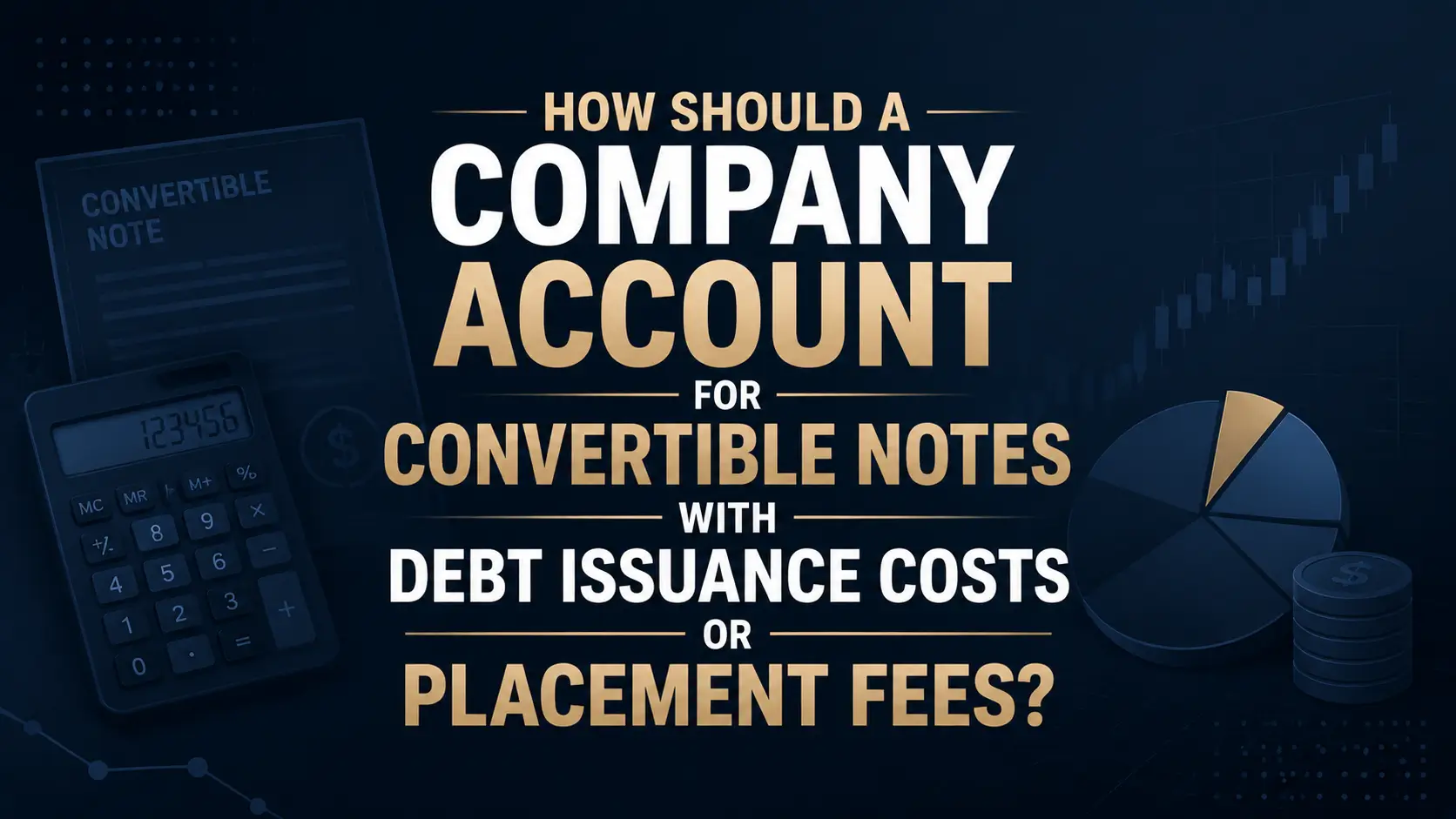 Accounting for Convertible Notes Debt Issuance Costs vs. Placement Fees Convertible note accounting graphic comparing debt issuance costs and placement fees