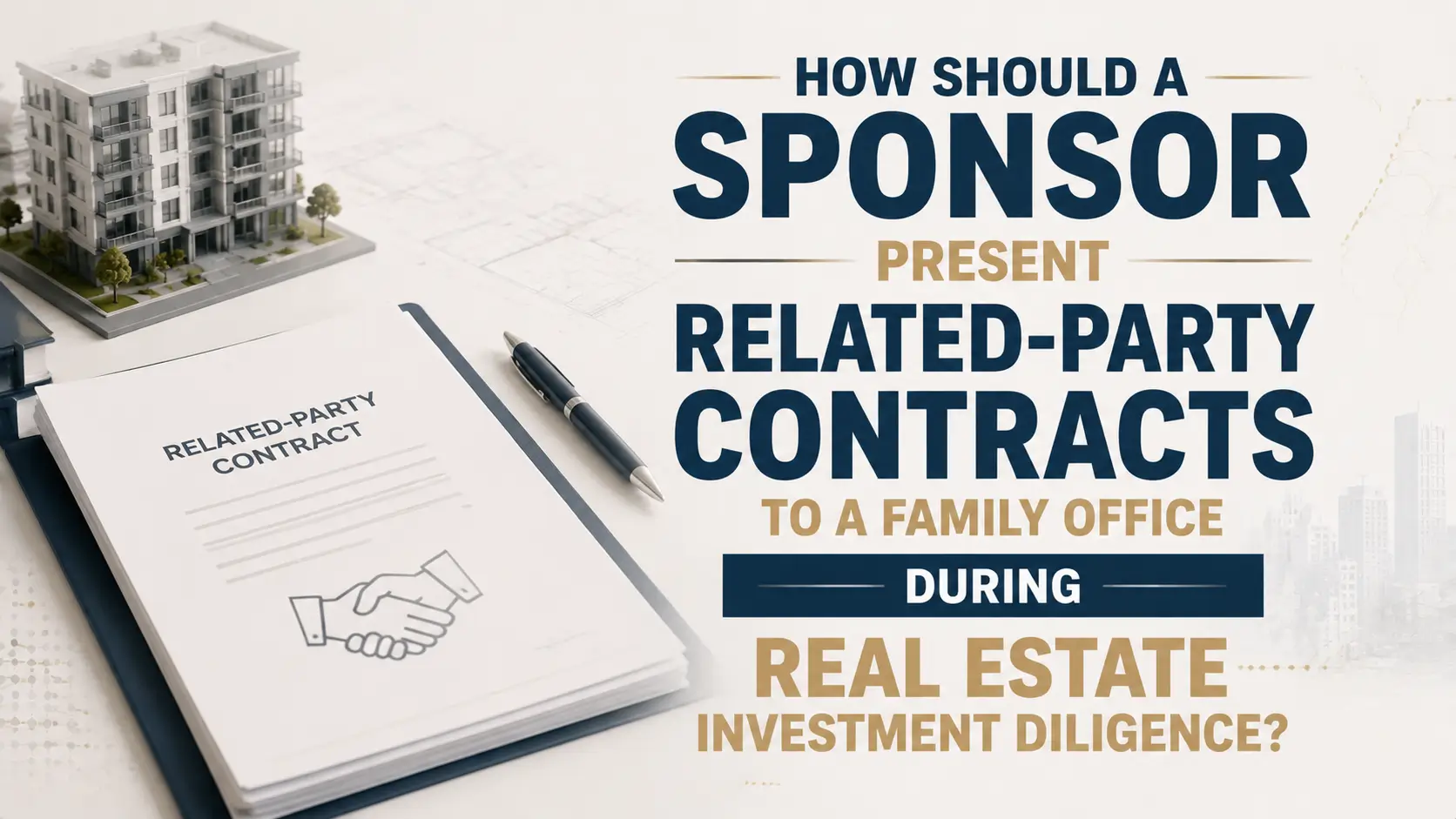 Presenting Related-Party Contracts to Family Offices During Diligence Related-party contract disclosure during family office real estate investment diligence