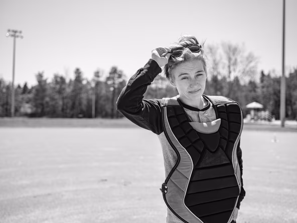 Transgender woman plays baseball