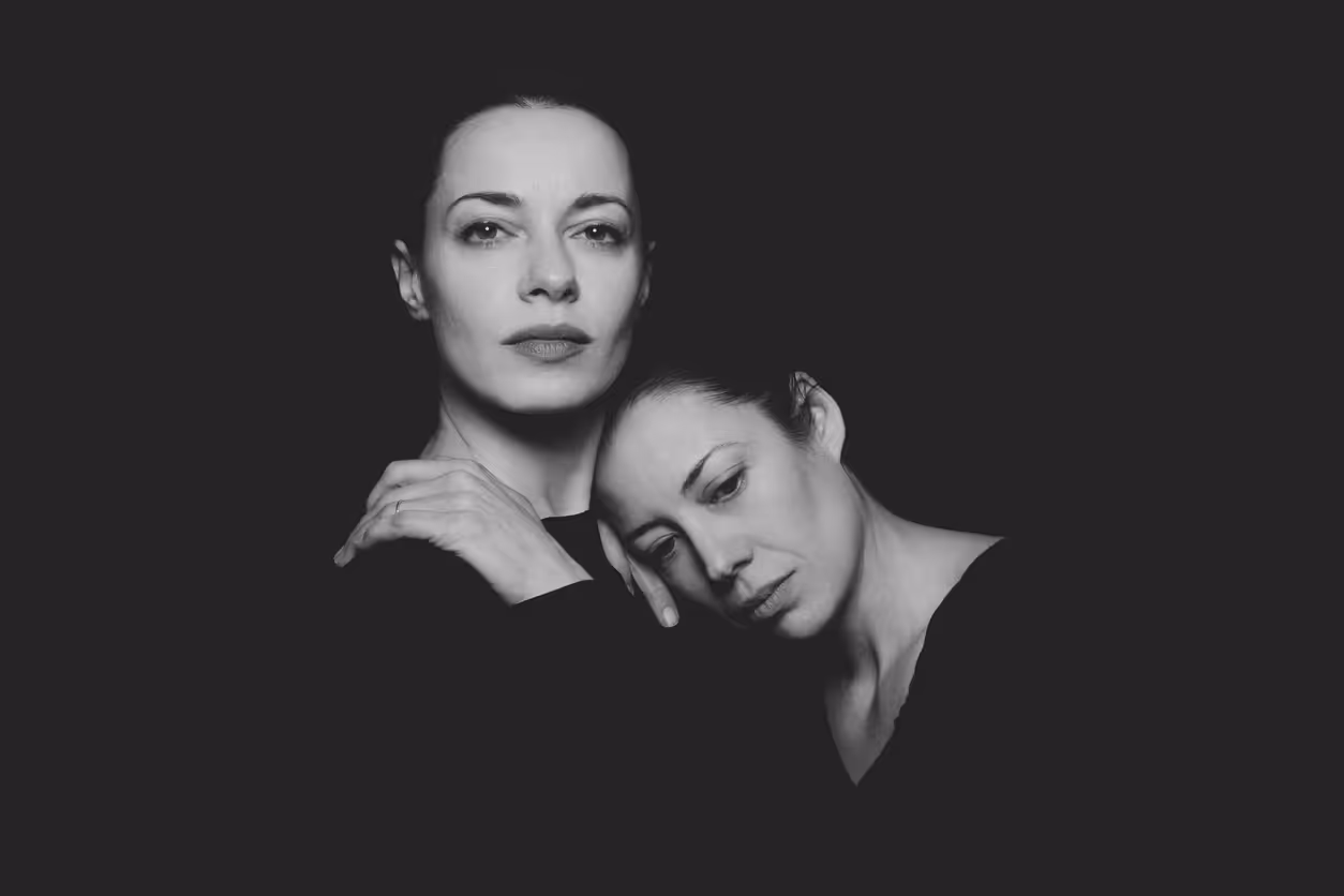 Friendship with two people comforting each other