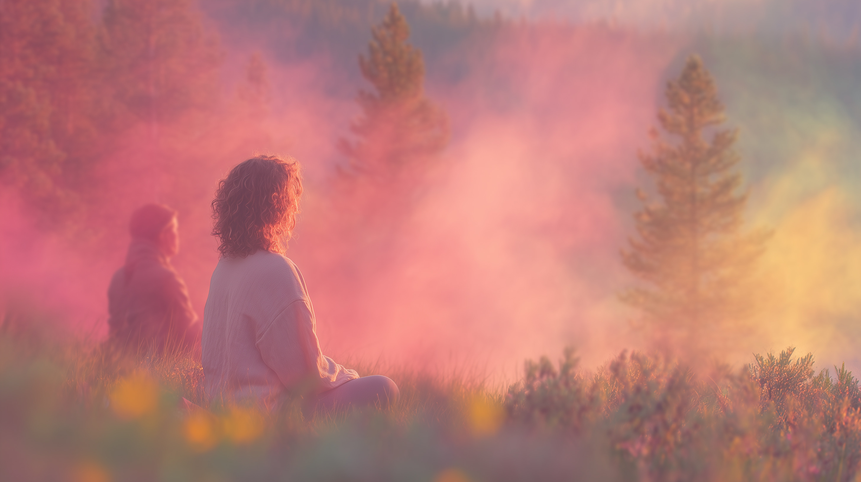 Person resting during psychedelic integration therapy with Laura Hoge, RSW