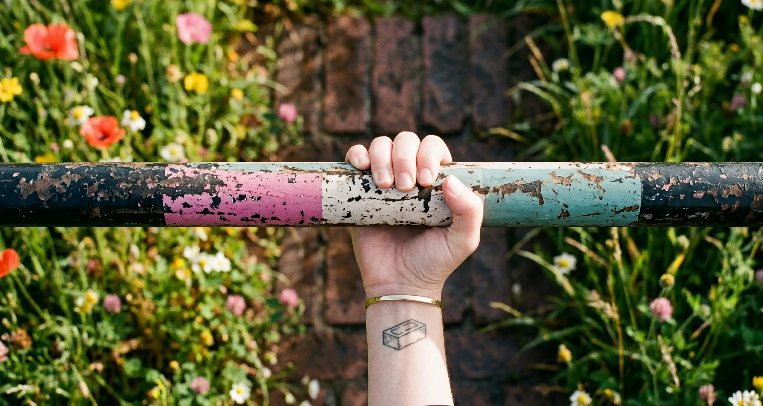 Hand holds on to the railing that once adorned Pride colours | Blog | CSP