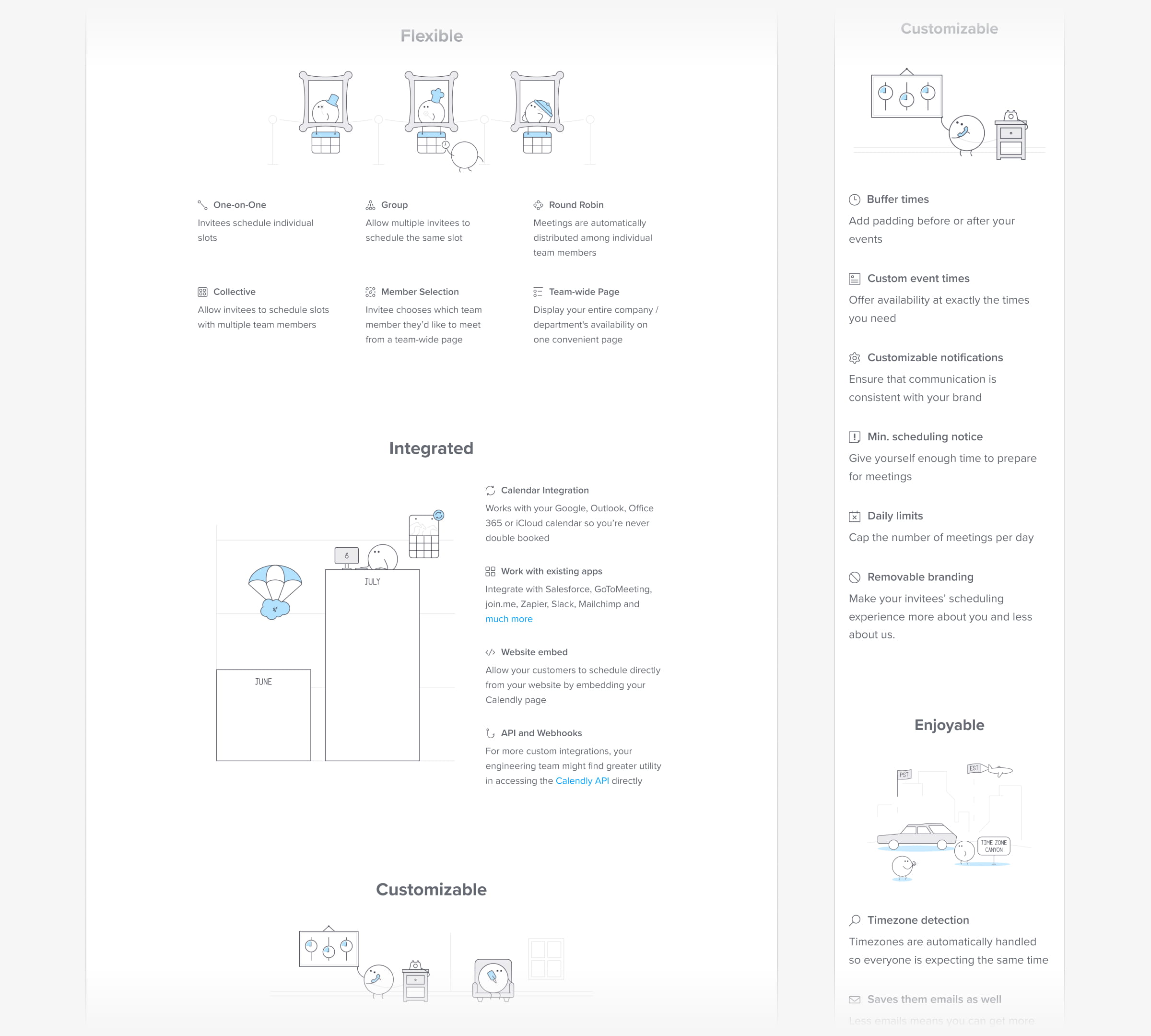A cropped view of desktop and mobile UI showing minimalist illustrations