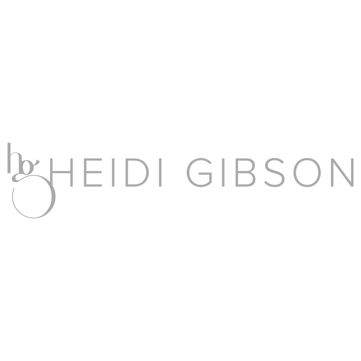 The logo for Heidi Gibson, a client of Paper Krane's