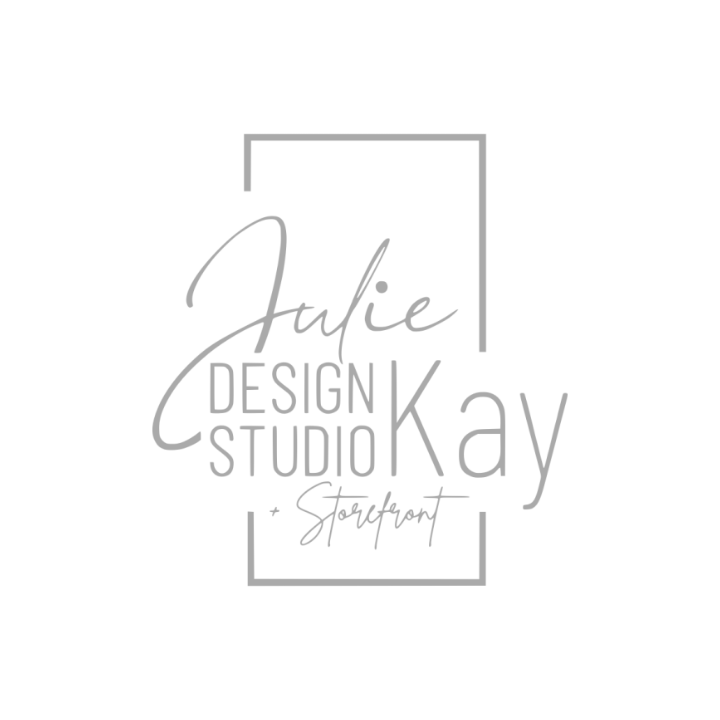 The logo for Julie Kay Design Studio, a client of Paper Krane's