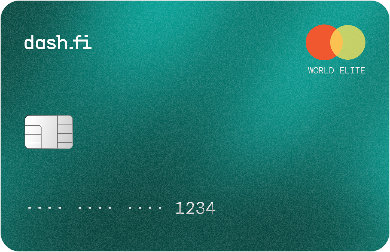 Illustration of a business card representing Dash.fi in the Opal comparison