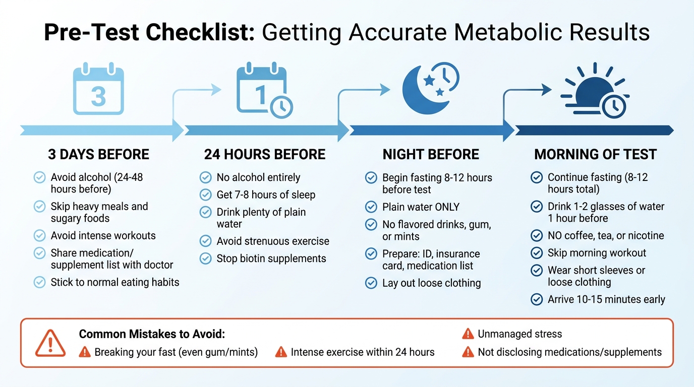 Pre-Test Preparation Timeline: 3 Days to Test Day Checklist
