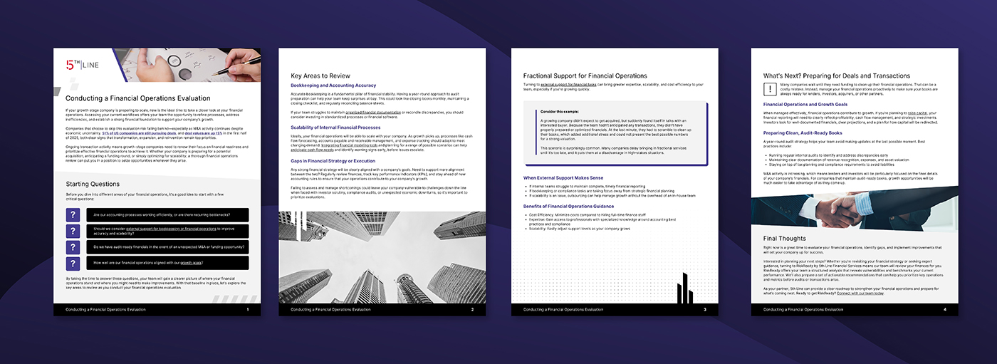 A gallery of branded marketing collateral designed for 5th Line.