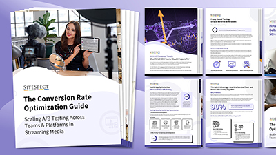 A collection of marketing materials designed for Sitespect.