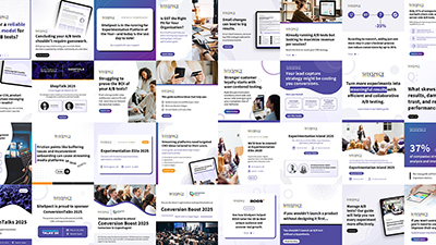 A collection of social media graphics designed for SiteSpect.