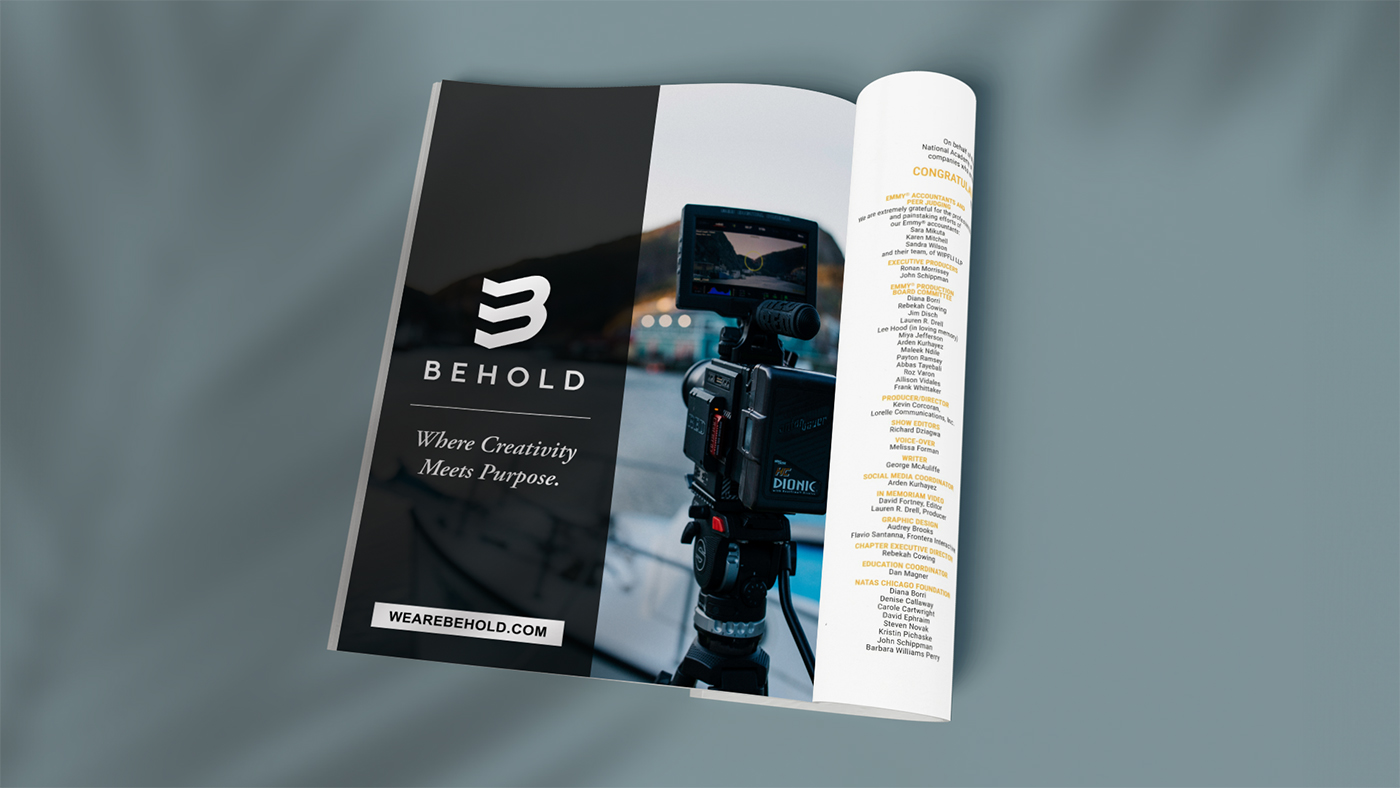 The final advertisement in the Emmy Program Book.