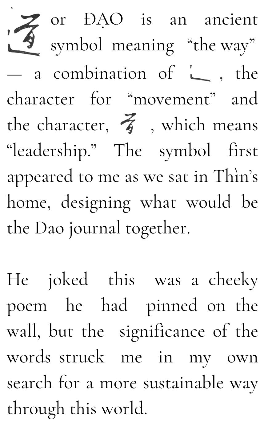 The story of the journal creation and symbolic meaning of brand logo, The Way handmade journals.