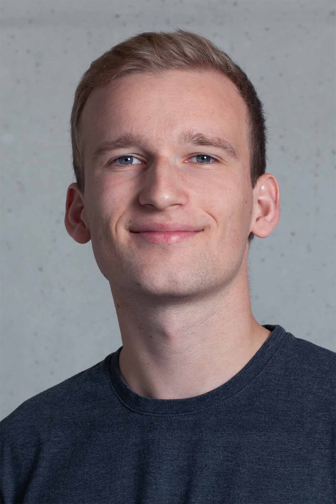 Portrait of a young man smiling
