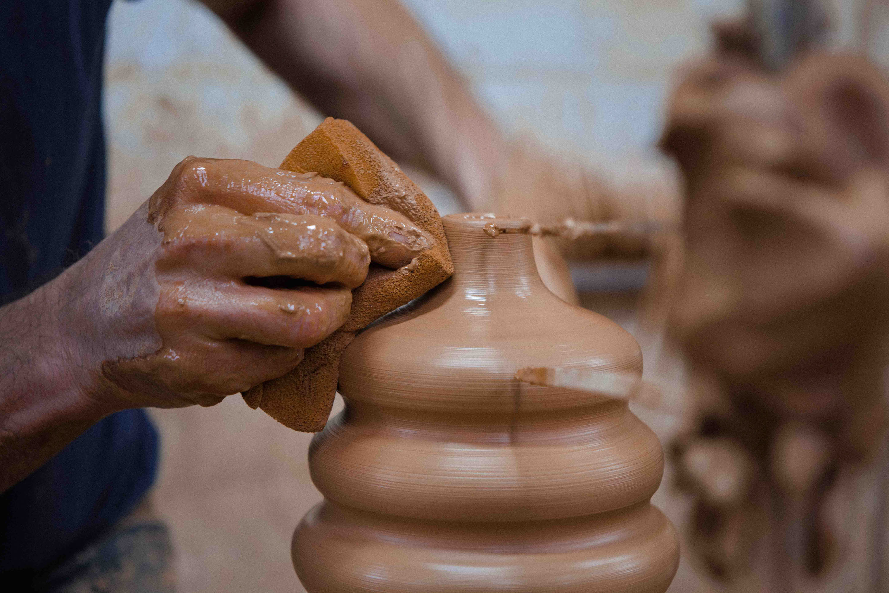 A woman and a man are in an conversation