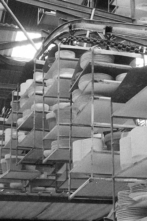 A ceramics production line in Barcelos, Portugal