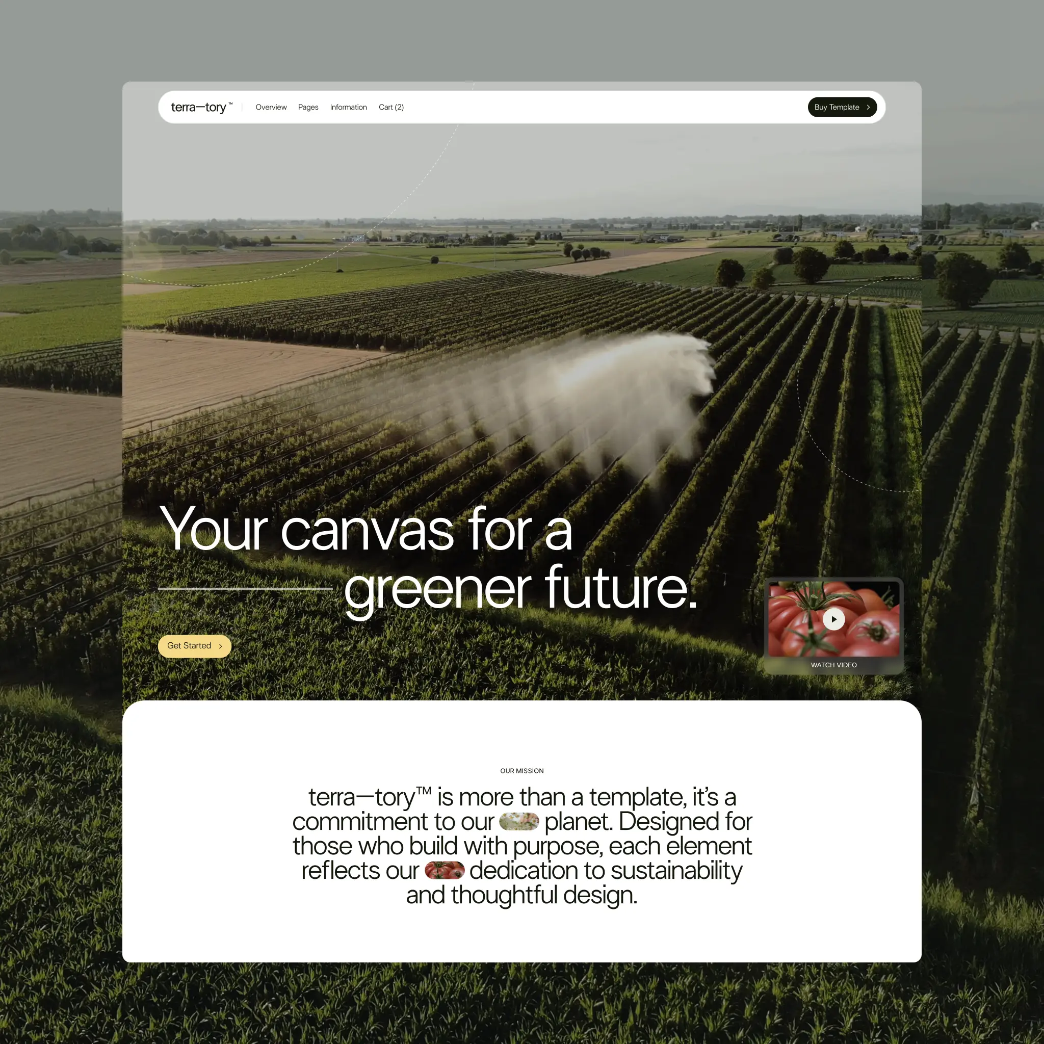 Thumbnail of Terra Tory  template available as copy-past sections on BYQ Supply