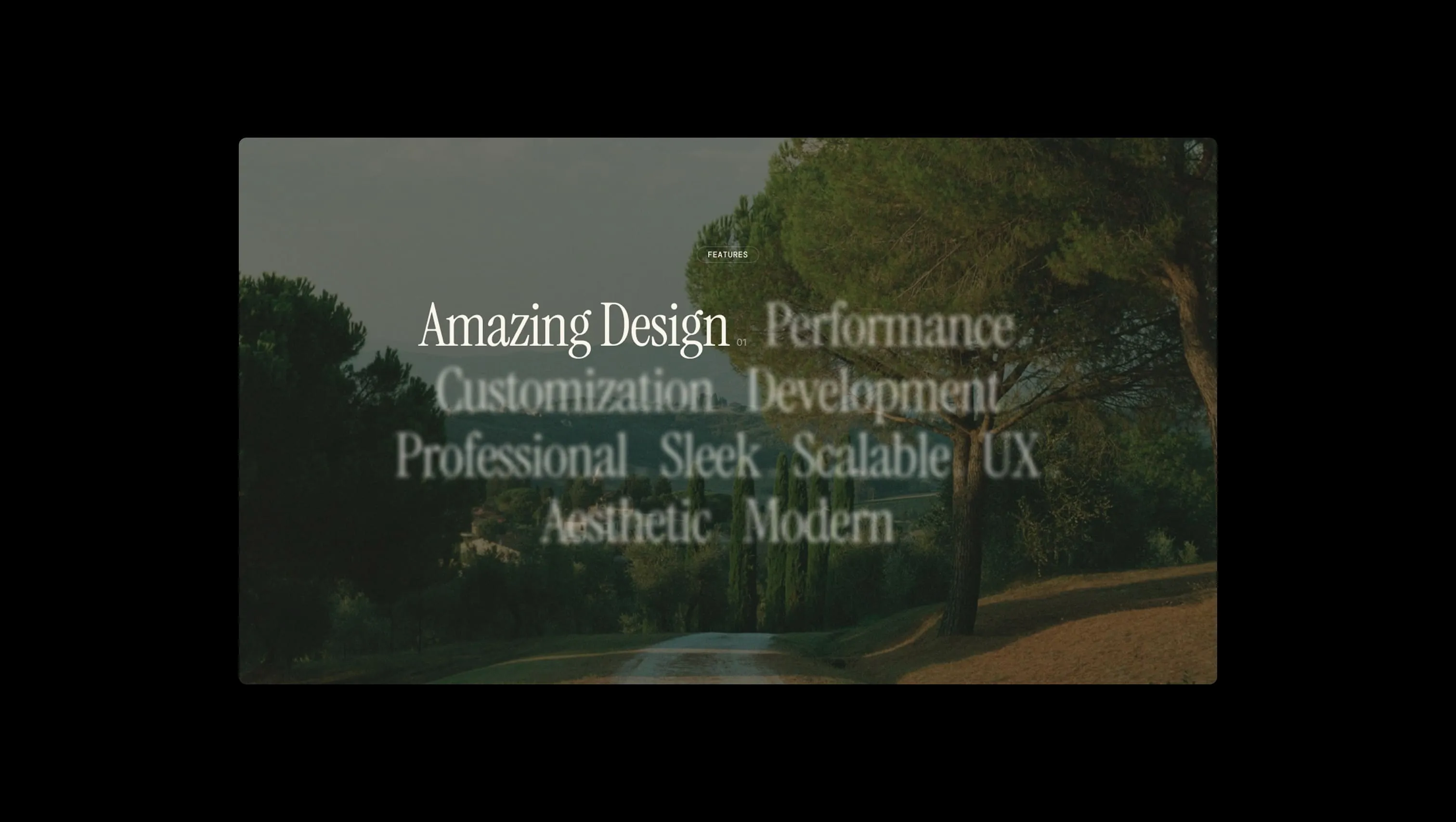 Screenshot of section from BYQ Supply highlighting a typography-driven hero with bold headline focus.