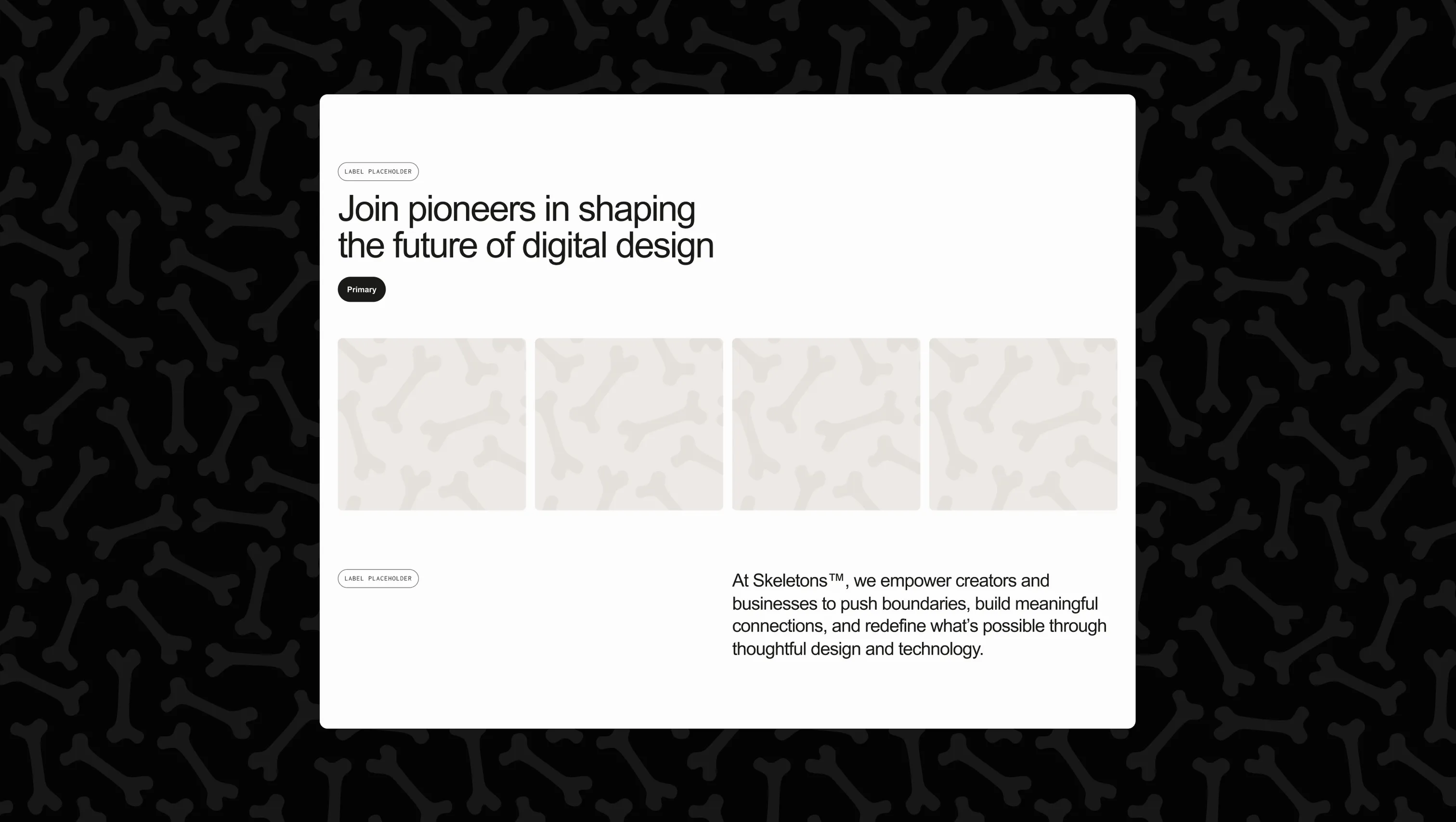 Screenshot of section from BYQ Supply highlighting a feature grid layout for showcasing product or service benefits.