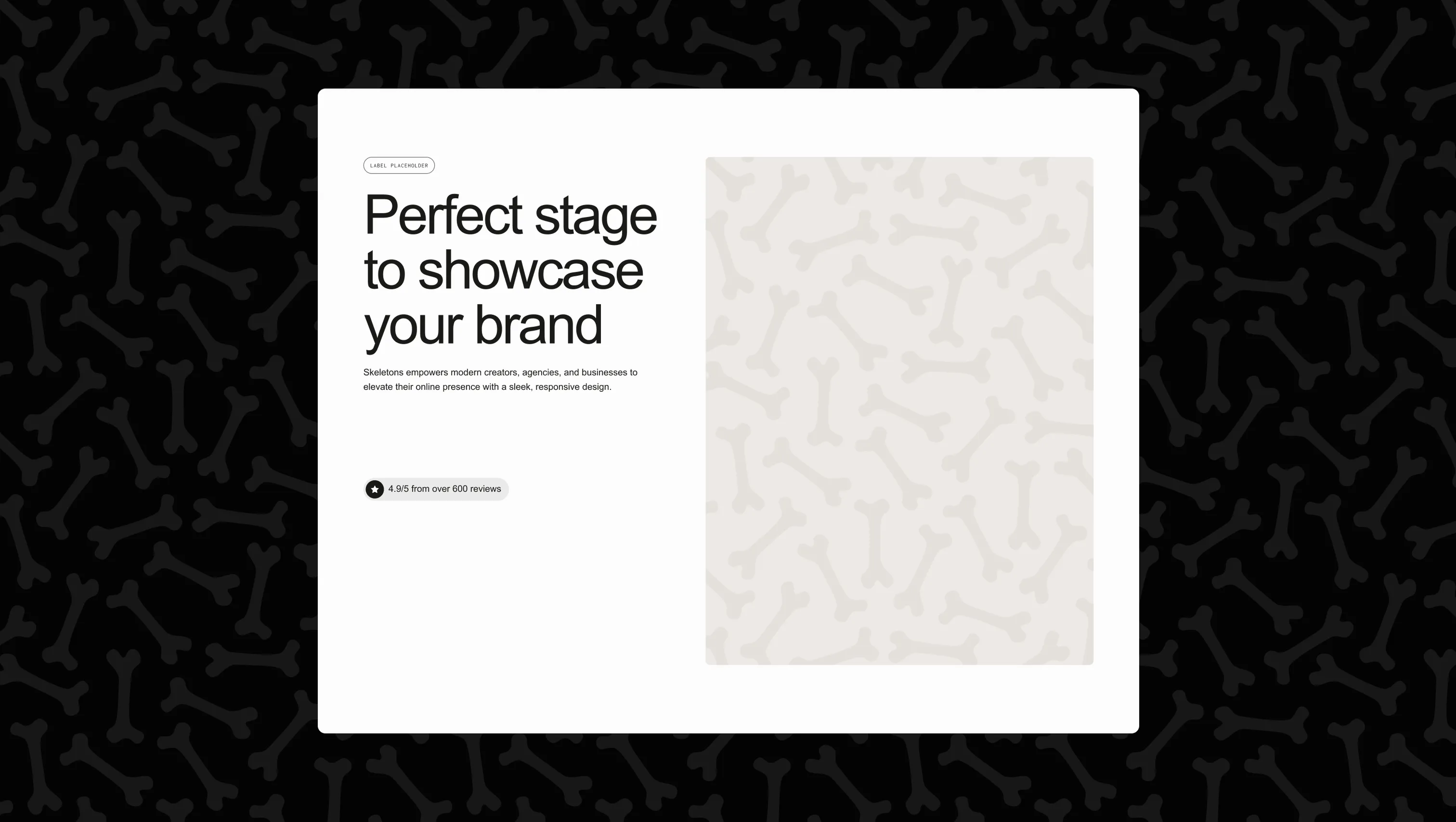 Screenshot of section from BYQ Supply highlighting a clean call-to-action area with textured background and subtle text.