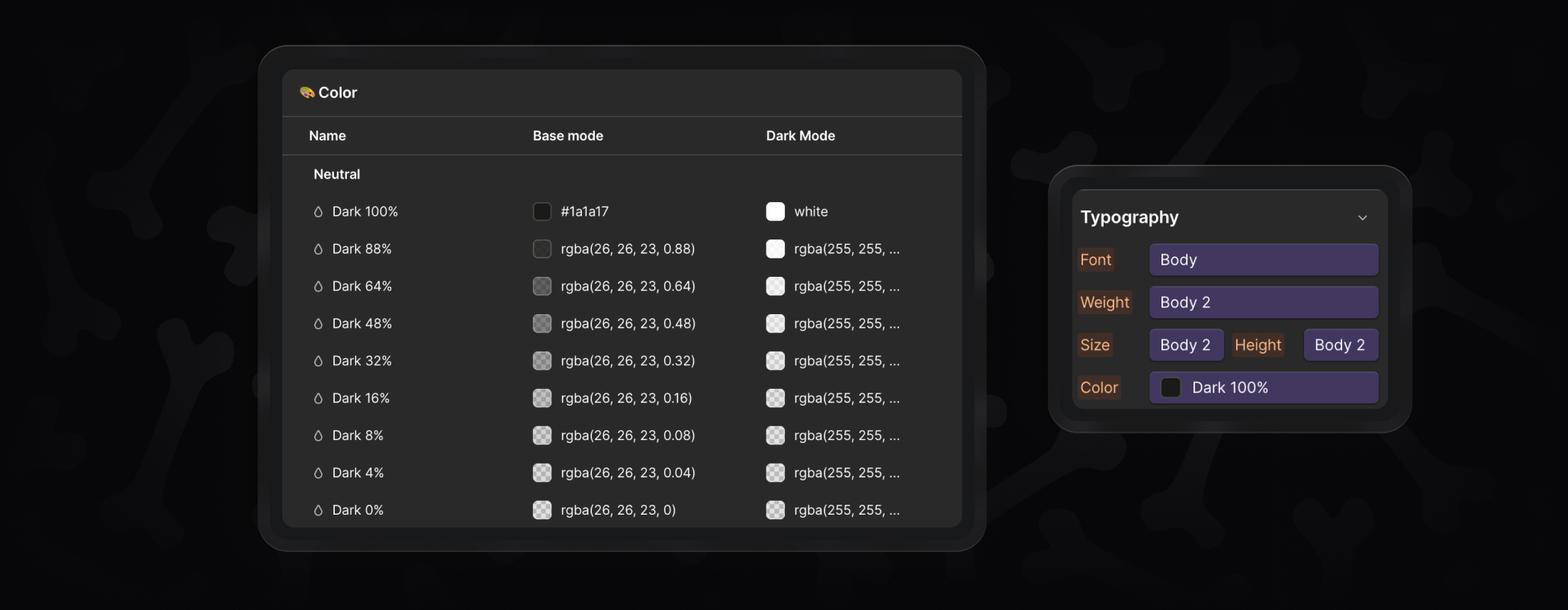 Step 2 of BYQ Skeletons getting started guide, updating Webflow variables to customize colors, fonts, radius, and icons.