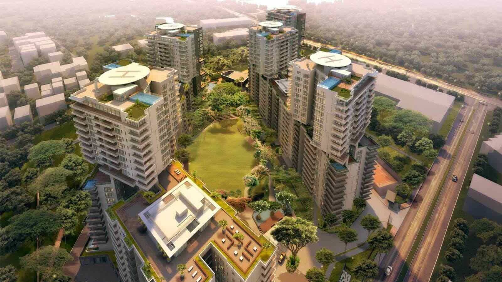 Embassy Astra Elevation Embassy Aster Plan
