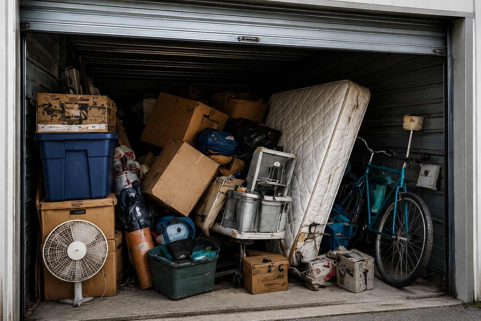 Storage unit garage and attic cleanout service