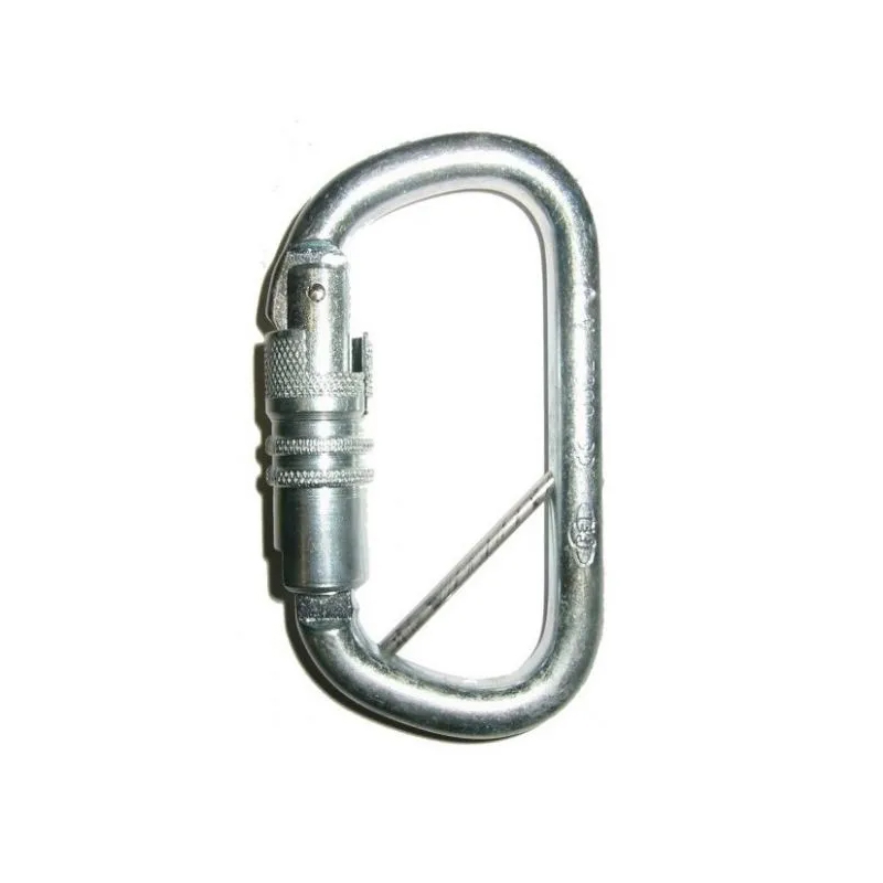 Lyon Foin D Karabiner – Steel, Twist-Lock, Fixed Bar