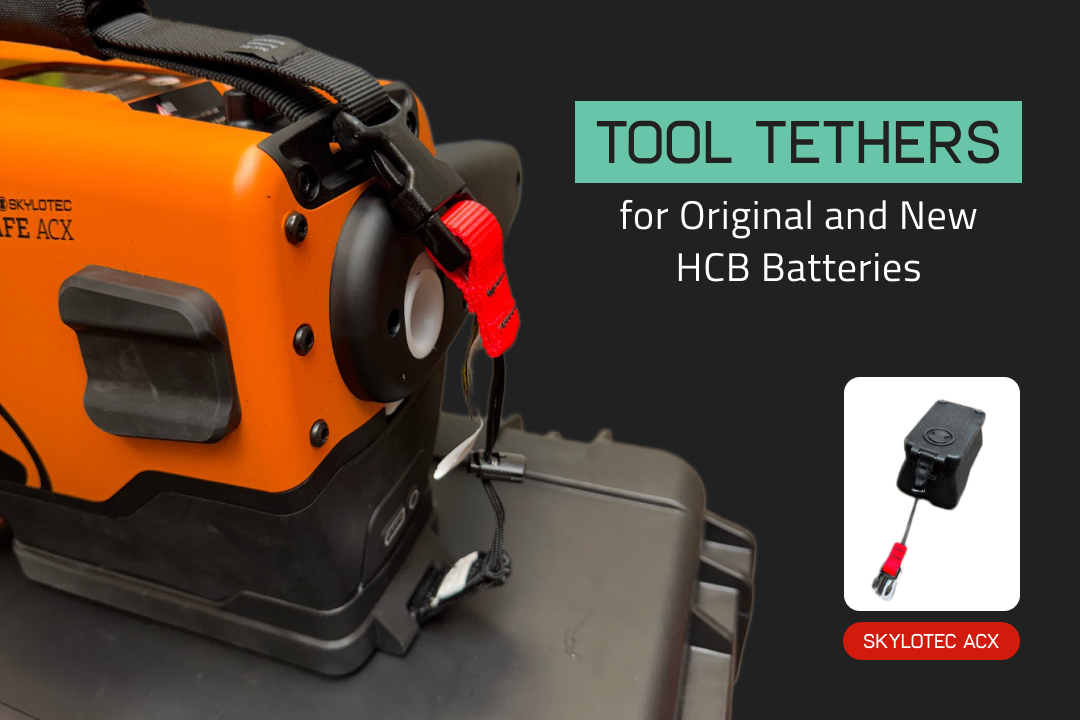 Field-tested tethers for Actsafe ACX batteries. Stop drops, protect investment, work safer.