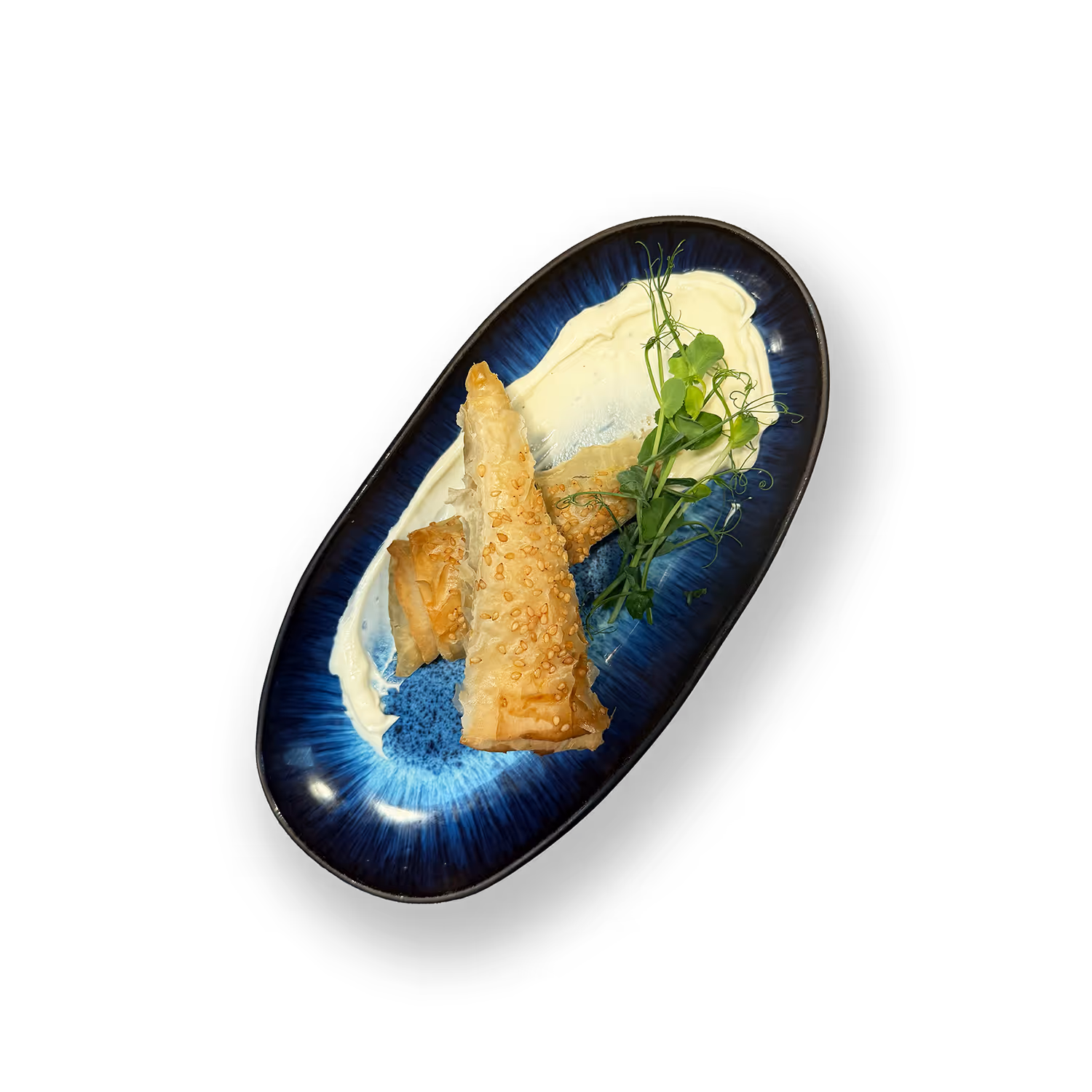 Filoteigtasche - Spinat-Feta-Füllung