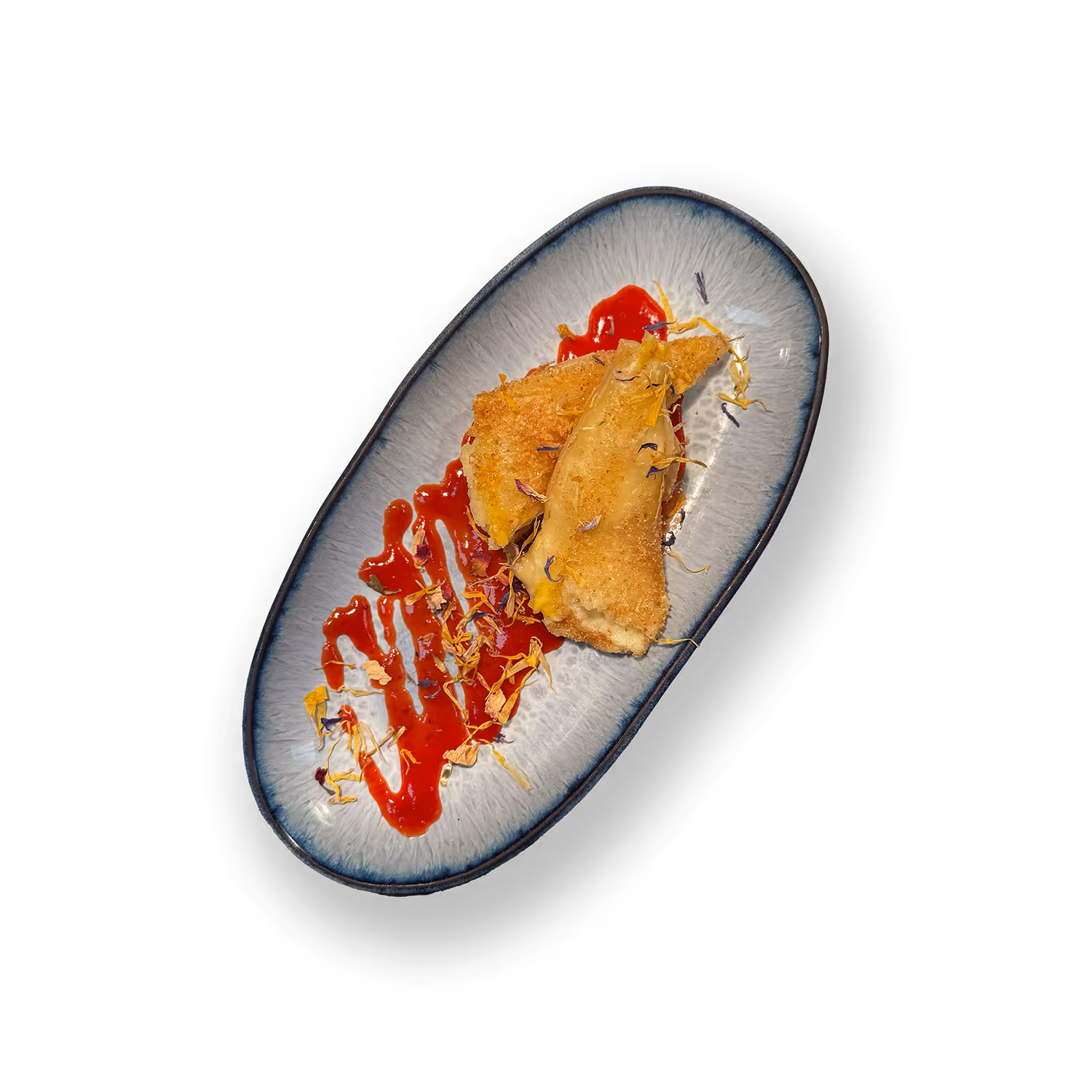 Filoteigtasche, mit Vanillecremefüllung & Zimt-Zucker-Mantel