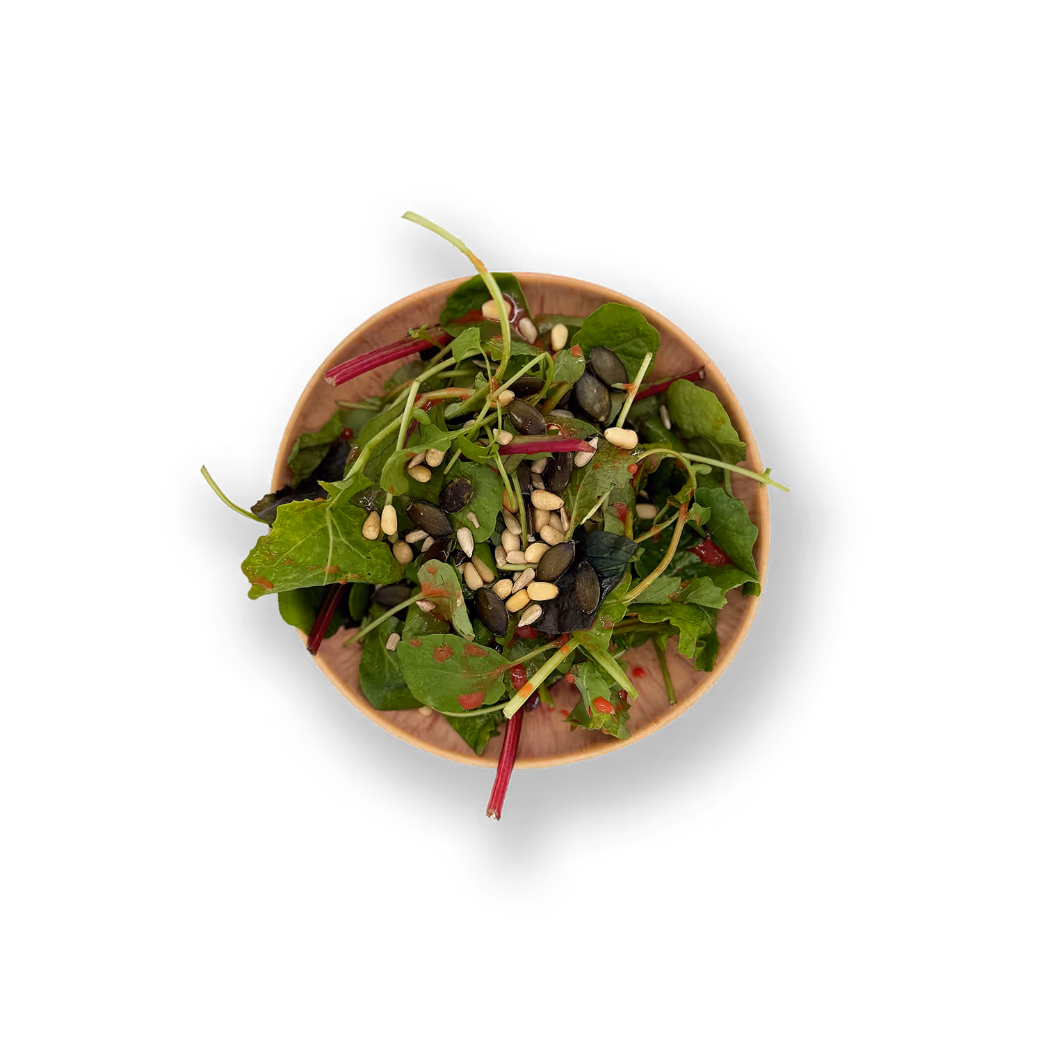 Wildkräutersalat
Granatapfeldressing, geröstete Kerne