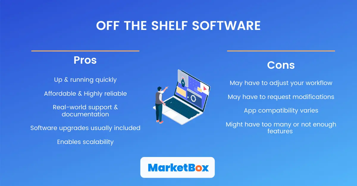 Pros and cons of off the shelf software