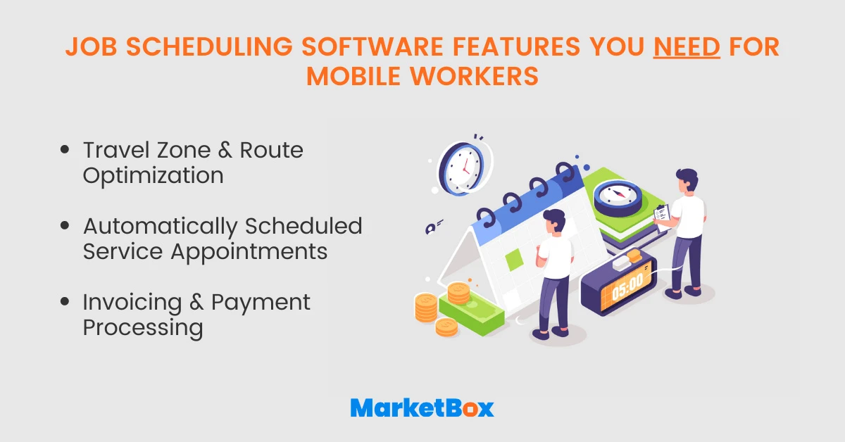Job scheduling software features | MarketBox