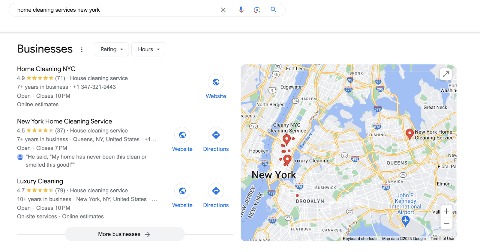 local results for home services