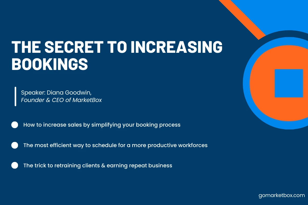 The Secret to Increasing Bookings: How to eliminate admin, increase sales, & grow your business