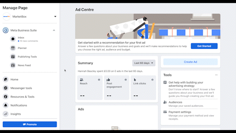 How to find Ads Manager on Facebook