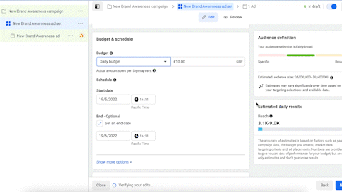 How to set a budget for Facebook Ads