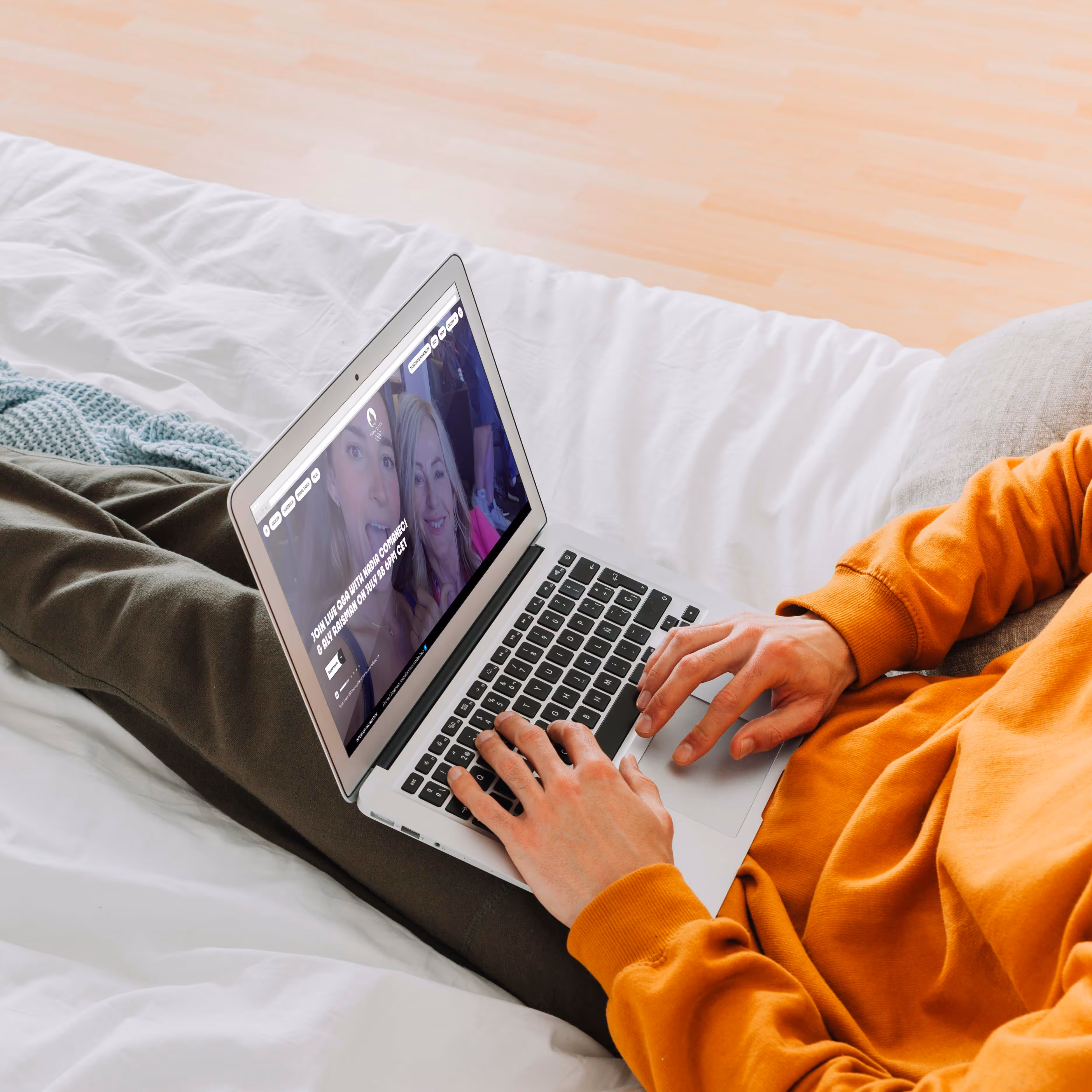 Mockup du site des Jo de Paris 2024