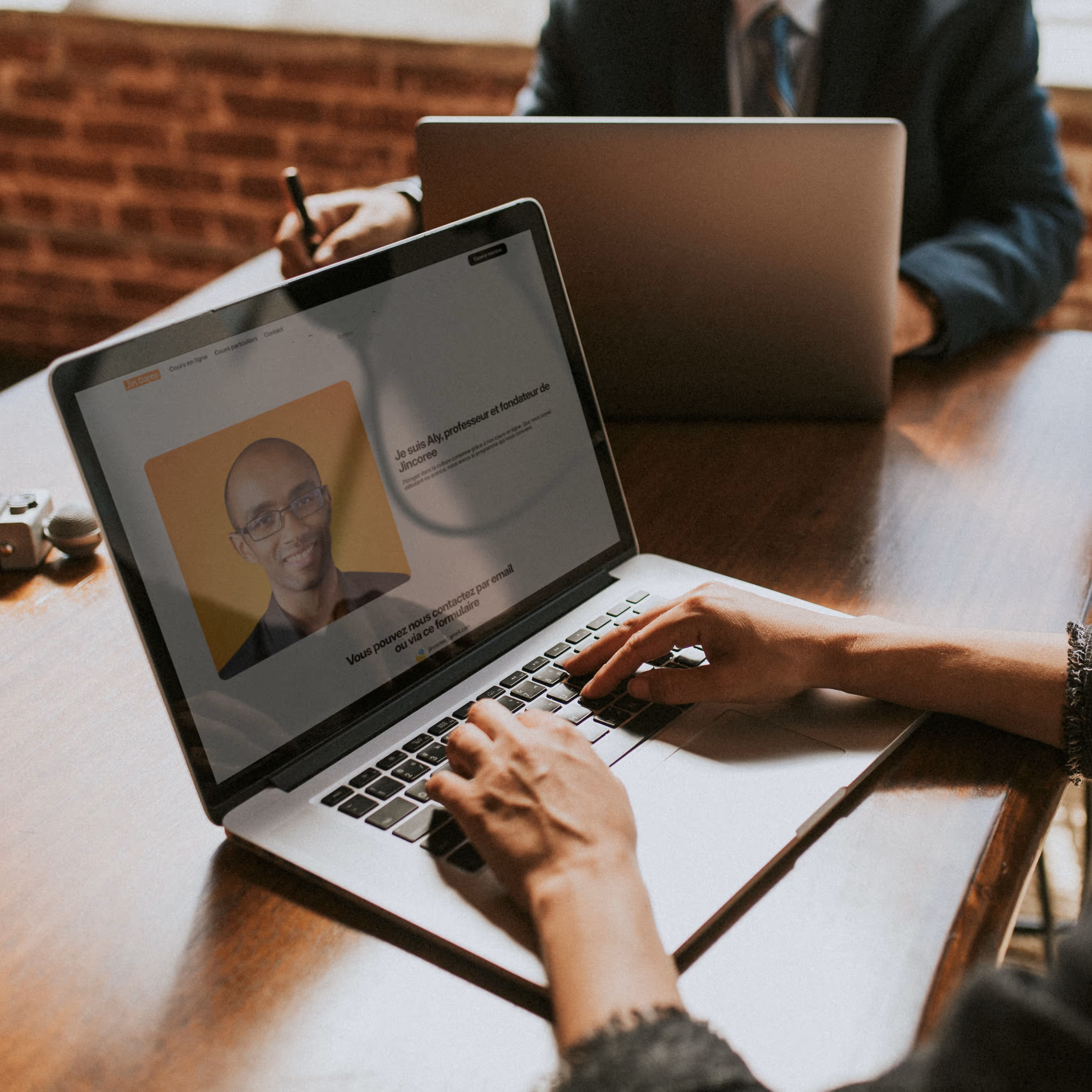 Mockup du site Jincoree