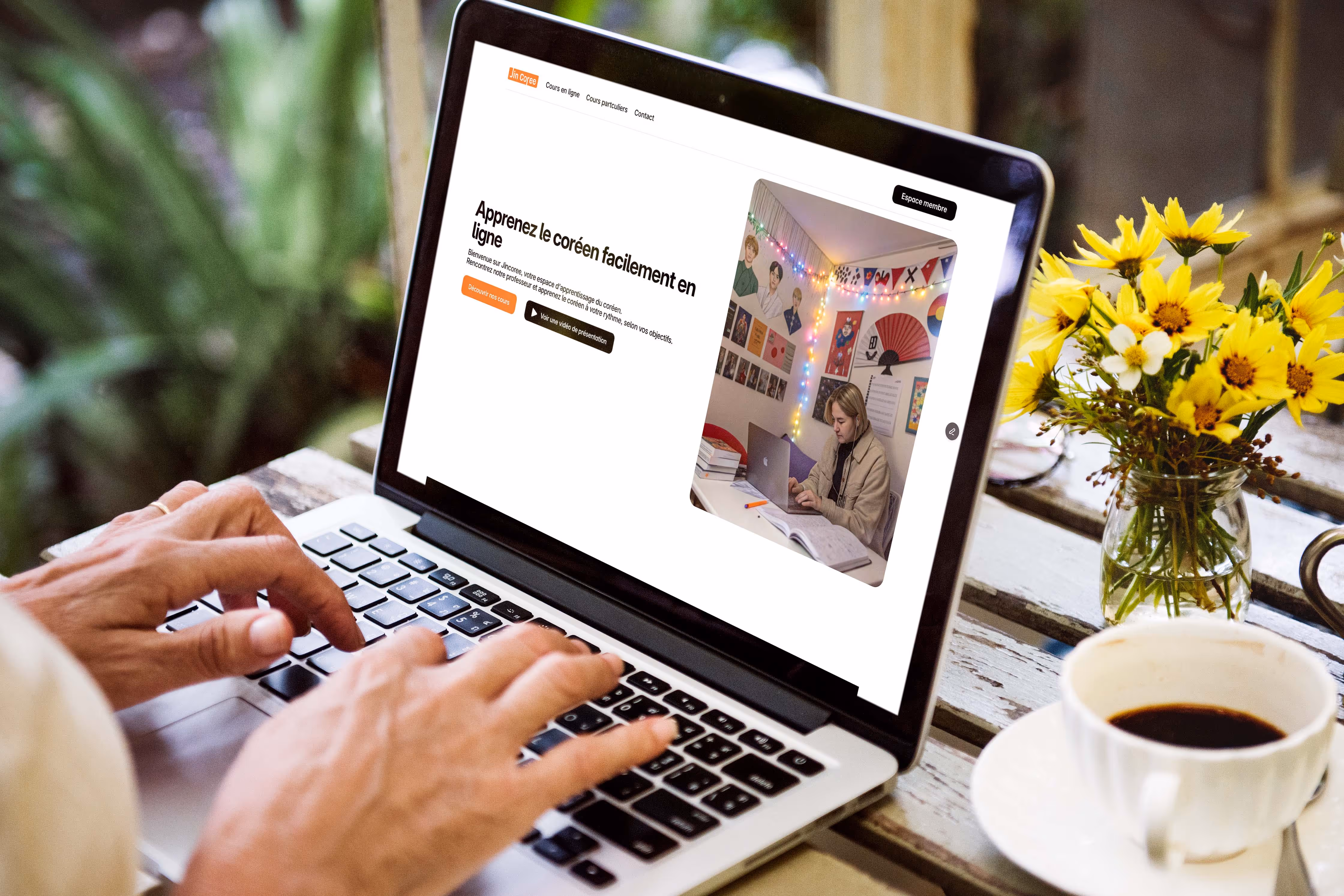 Mockup du site Jincoree